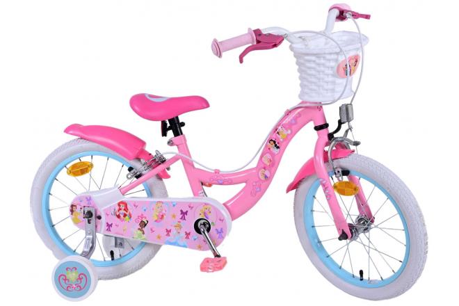 Disney Princess Kinderfahrrad - Mädchen - 16 Zoll - Rosa - Zwei-Hand-Bremsen