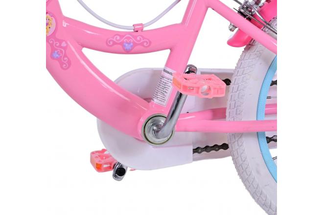 Disney Princess Kinderfahrrad - Mädchen - 16 Zoll - Rosa - Zwei-Hand-Bremsen