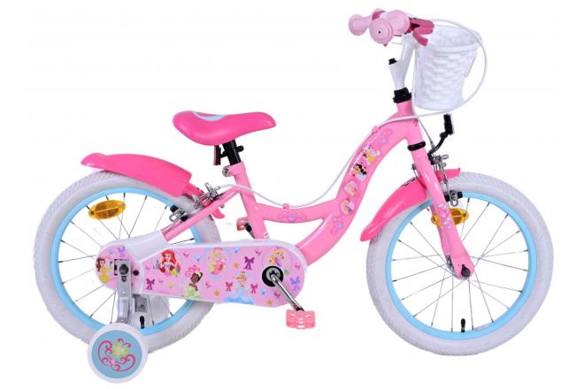 Disney Princess Kinderfahrrad - Mädchen - 16 Zoll - Rosa - Zwei-Hand-Bremsen