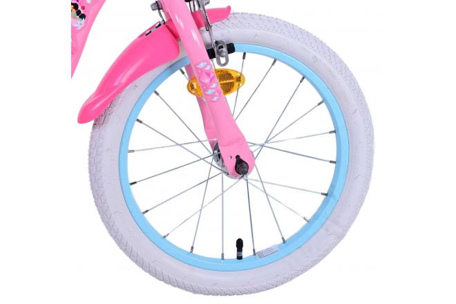 Disney Princess Kinderfahrrad - Mädchen - 16 Zoll - Rosa - Zwei-Hand-Bremsen