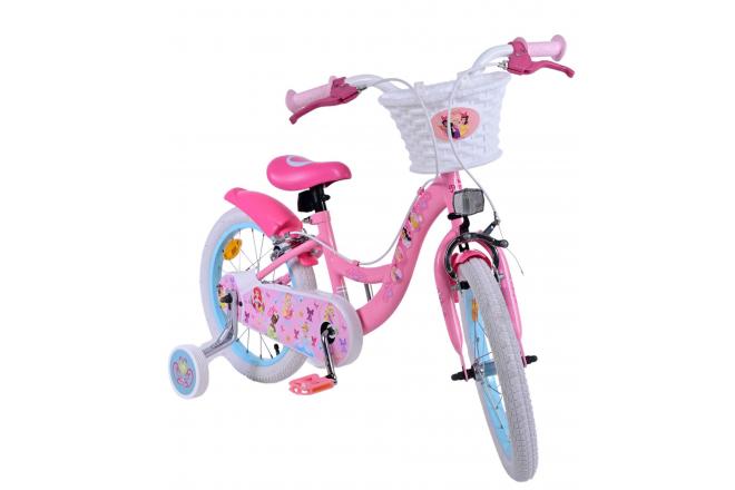 Disney Princess Kinderfahrrad - Mädchen - 16 Zoll - Rosa - Zwei-Hand-Bremsen