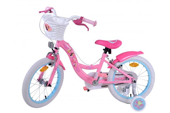 Disney Princess Kinderfahrrad - Mädchen - 16 Zoll - Rosa - Zwei-Hand-Bremsen