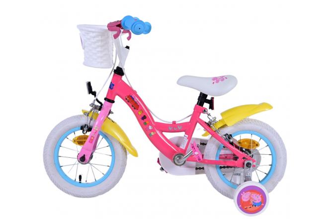 Peppa Pig Kinderfahrrad - Mädchen - 12 Zoll - Pink - Zwei Handbremsen [CLONE]