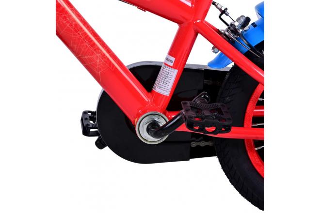 Ultimate Spider-Man Kinderfahrrad - Jungen - 12 Zoll - Blau/Rot - Zweihandbremsen