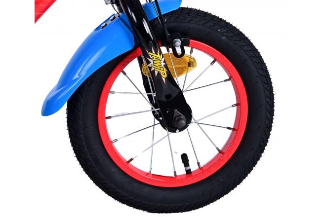 Ultimate Spider-Man Kinderfahrrad - Jungen - 12 Zoll - Blau/Rot - Zweihandbremsen