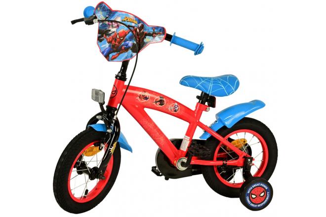 Spider-Man Kinderfahrrad - Jungen - 12 Zoll - Blau/Rot