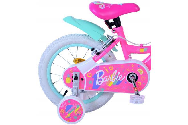 Barbie Kinderfahrrad - Mädchen - 14 Zoll - Rosa - Zweihandbremsen