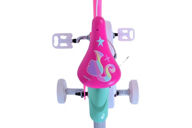 Barbie Kinderfahrrad - Mädchen - 14 Zoll - Rosa - Zweihandbremsen