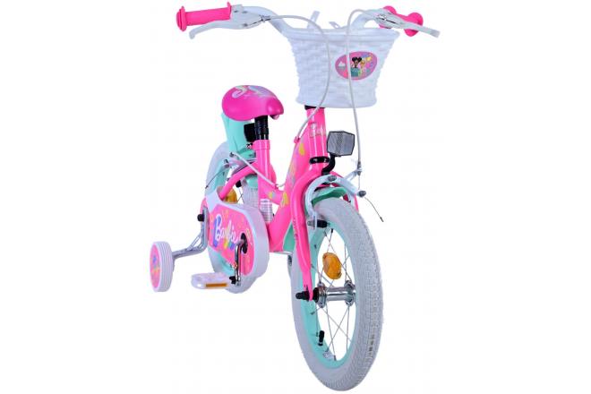 Barbie Kinderfahrrad - Mädchen - 14 Zoll - Rosa - Zweihandbremsen