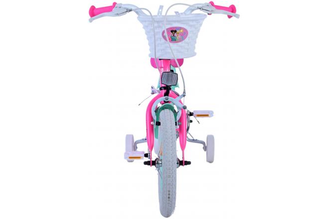 Barbie Kinderfahrrad - Mädchen - 14 Zoll - Rosa - Zweihandbremsen