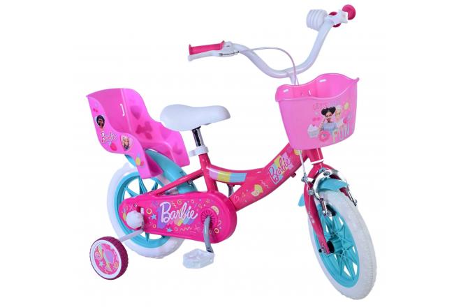 Barbie Kinderfahrrad - Mädchen - 12 Zoll - Rosa