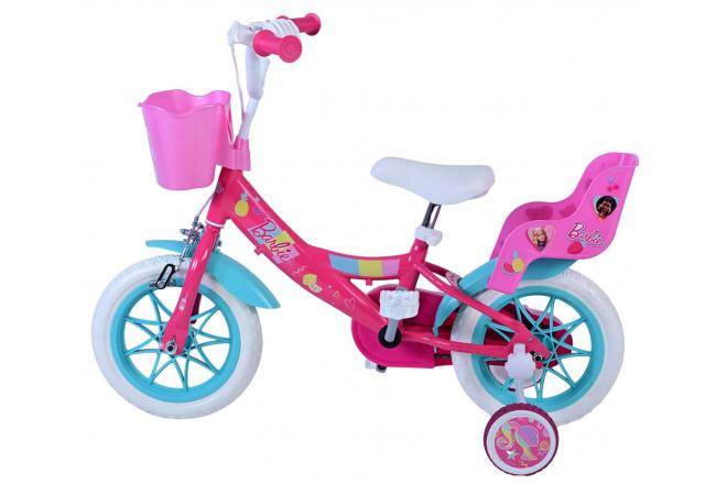 Barbie Kinderfahrrad - Mädchen - 12 Zoll - Rosa