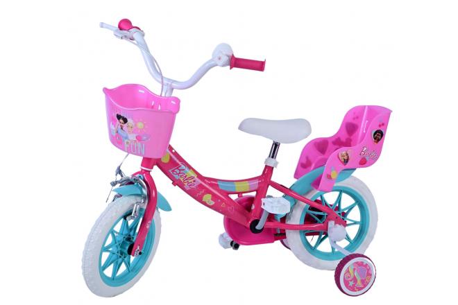 Barbie Kinderfahrrad - Mädchen - 12 Zoll - Rosa