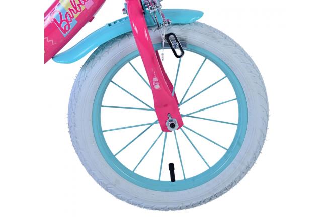 Barbie Kinderfahrrad - Mädchen - 14 Zoll - Rosa - Zweihandbremsen