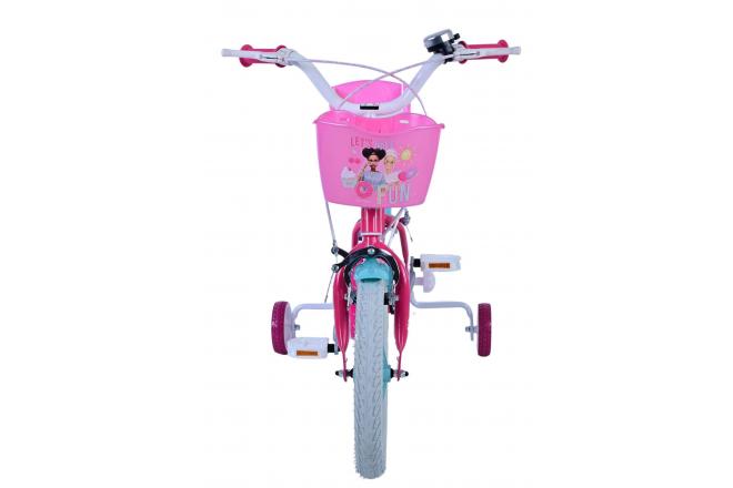 Barbie Kinderfahrrad - Mädchen - 14 Zoll - Rosa - Zweihandbremsen