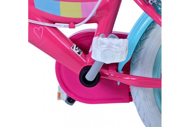 Barbie Kinderfahrrad - Mädchen - 14 Zoll - Rosa - Zweihandbremsen