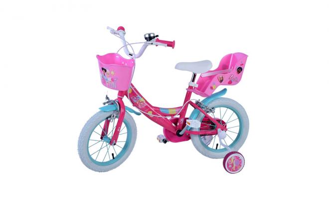 Barbie Kinderfahrrad - Mädchen - 14 Zoll - Rosa - Zweihandbremsen