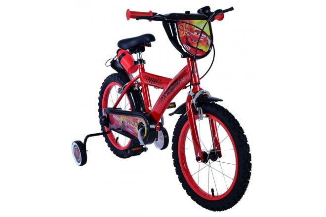 Disney Cars Kinderfahrrad - Jungen - 16 Zoll - Rot - Zweihandbremsen