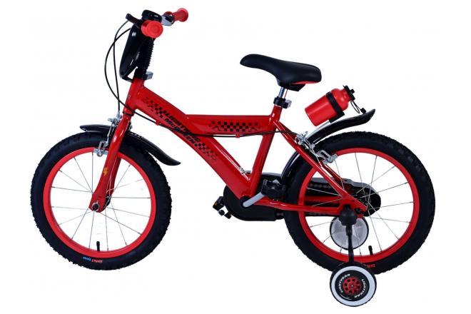 Disney Cars Kinderfahrrad - Jungen - 16 Zoll - Rot - Zweihandbremsen