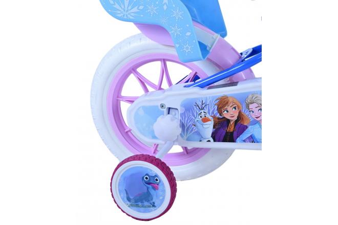 Disney Frozen Kinderfahrrad - Mädchen - 12 Zoll - Blau