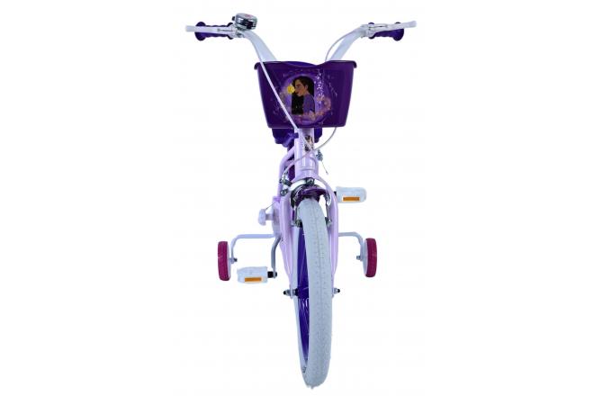 Disney Wish Kinderfahrrad - Mädchen - 16 Zoll - Lila - Zwei Handbremsen