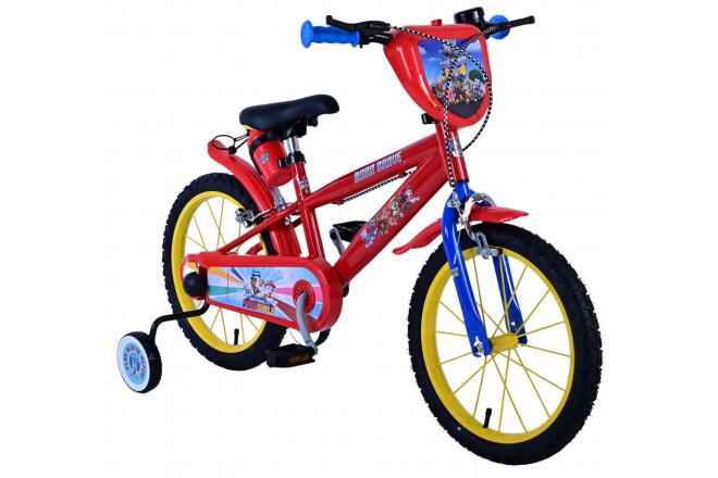 Paw Patrol Kinderfahrrad - Jungen - 16 Zoll - Rot - Zwei Handbremsen
