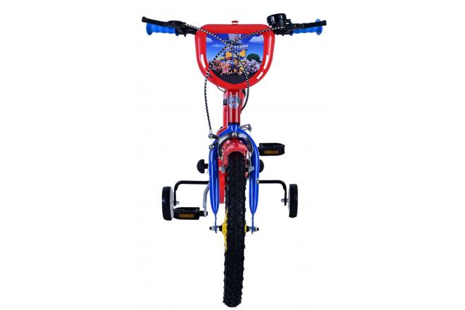 Paw Patrol Kinderfahrrad - Jungen - 16 Zoll - Rot - Zwei Handbremsen