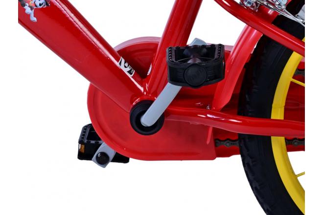 Paw Patrol Kinderfahrrad - Jungen - 16 Zoll - Rot - Zwei Handbremsen