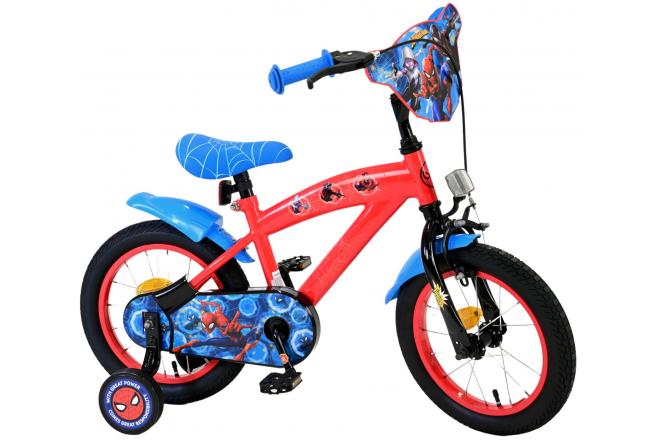 Marvel Spider-Man Kinderfahrrad - Jungen - 14 Zoll - Rot/Blau