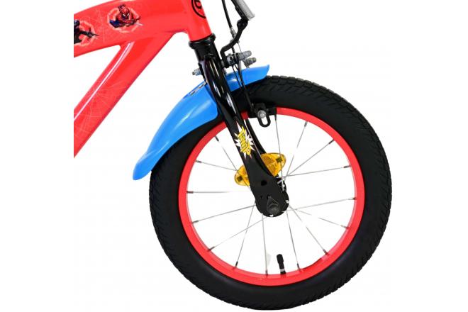 Marvel Spider-Man Kinderfahrrad - Jungen - 14 Zoll - Rot/Blau