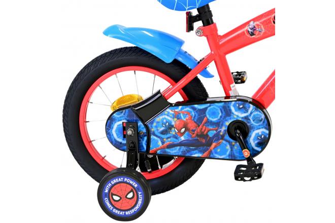 Marvel Spider-Man Kinderfahrrad - Jungen - 14 Zoll - Rot/Blau