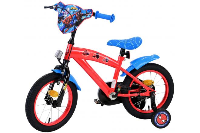 Marvel Spider-Man Kinderfahrrad - Jungen - 14 Zoll - Rot/Blau