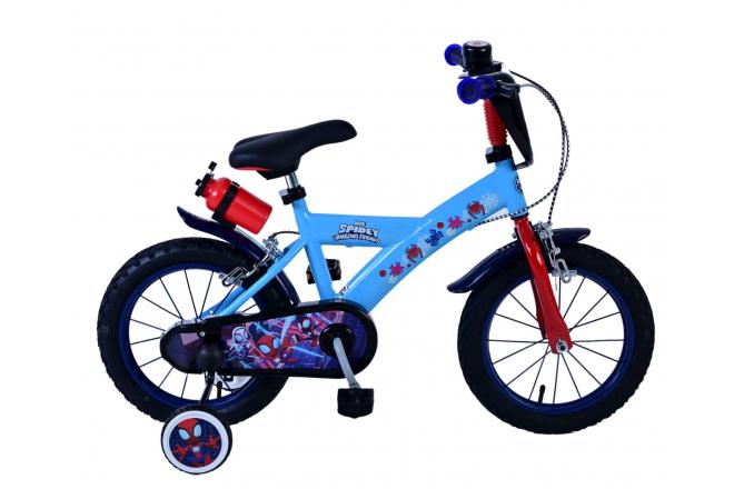 Spidey Kinderfahrrad - Jungen - 14 Zoll - Blau - Zweihandbremsen