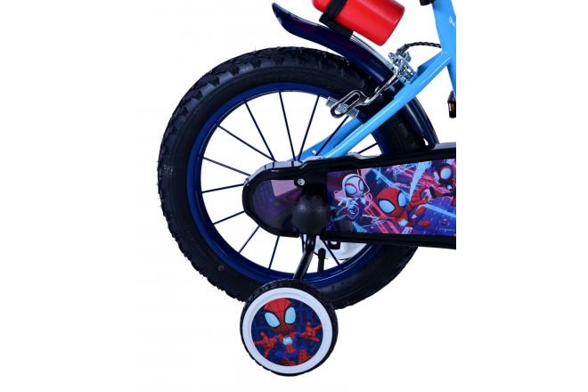 Spidey Kinderfahrrad - Jungen - 14 Zoll - Blau - Zweihandbremsen