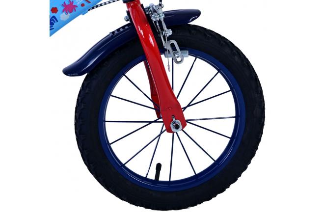 Spidey Kinderfahrrad - Jungen - 14 Zoll - Blau - Zweihandbremsen