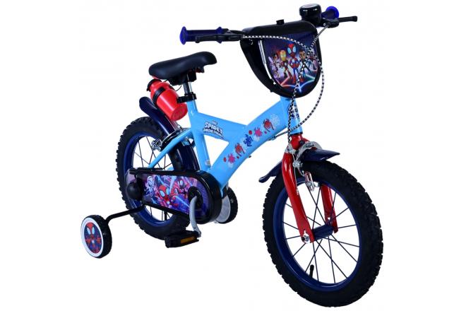 Spidey Kinderfahrrad - Jungen - 14 Zoll - Blau - Zweihandbremsen