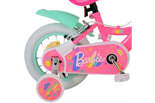 Barbie Kinderfahrrad - Mädchen - 12 Zoll - Rosa - Zweihandbremsen