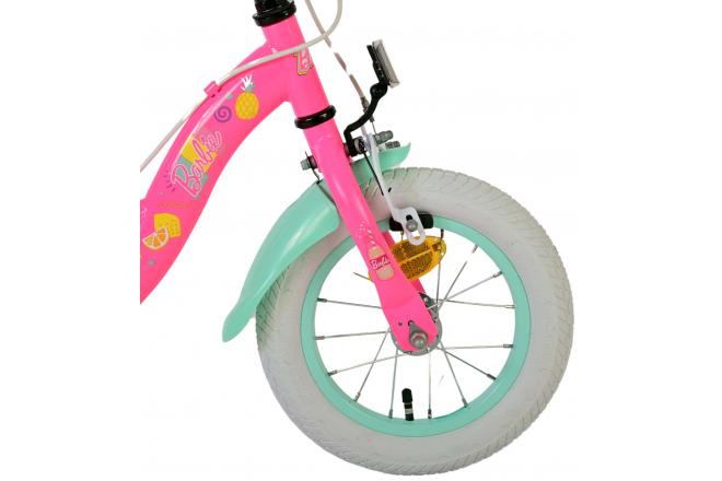 Barbie Kinderfahrrad - Mädchen - 12 Zoll - Rosa - Zweihandbremsen