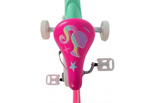 Barbie Kinderfahrrad - Mädchen - 12 Zoll - Rosa - Zweihandbremsen