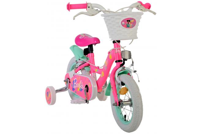 Barbie Kinderfahrrad - Mädchen - 12 Zoll - Rosa - Zweihandbremsen