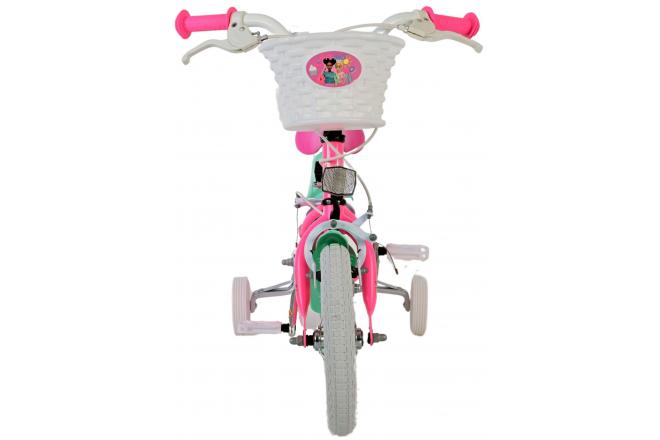 Barbie Kinderfahrrad - Mädchen - 12 Zoll - Rosa - Zweihandbremsen