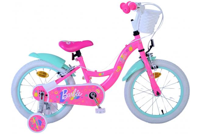 Barbie Kinderfahrrad - Mädchen - 16 Zoll - Rosa - Zwei Handbremsen