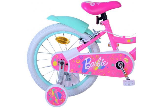 Barbie Kinderfahrrad - Mädchen - 16 Zoll - Rosa - Zwei Handbremsen