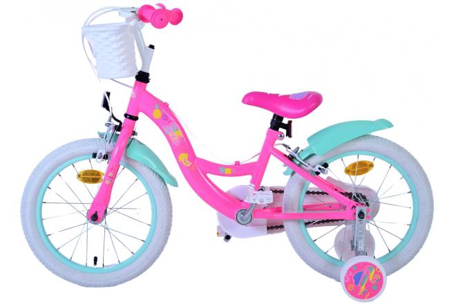 Barbie Kinderfahrrad - Mädchen - 16 Zoll - Rosa - Zwei Handbremsen