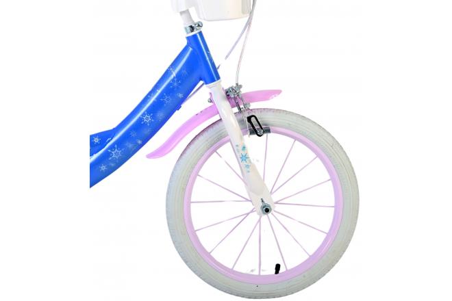 Frozen Kinderfahrrad - Mädchen - 16 Zoll - Blau - Zwei Handbremsen