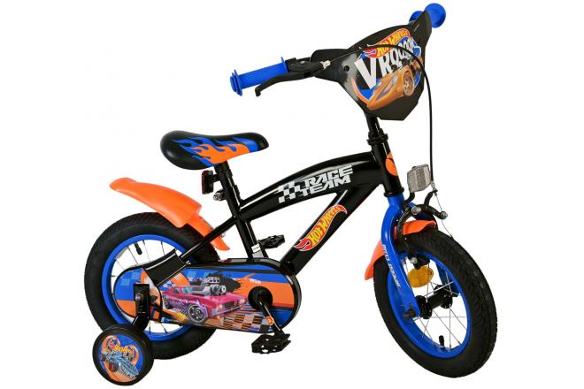 Hot Wheels Kinderfahrrad - Jungen - 12 Zoll - Schwarz Orange Blau