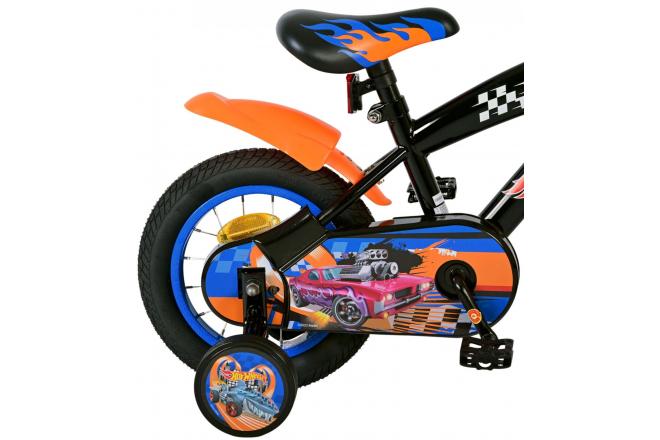 Hot Wheels Kinderfahrrad - Jungen - 12 Zoll - Schwarz Orange Blau