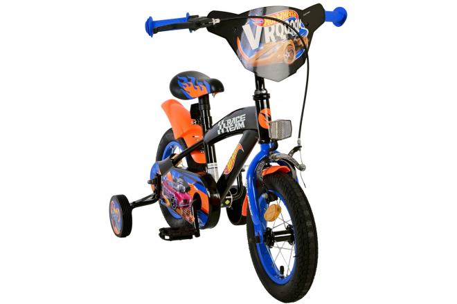 Hot Wheels Kinderfahrrad - Jungen - 12 Zoll - Schwarz Orange Blau