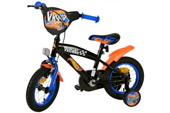 Hot Wheels Kinderfahrrad - Jungen - 12 Zoll - Schwarz Orange Blau