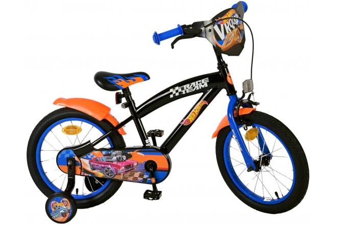 Hot Wheels Kinderfahrrad - Jungen - 16 Zoll - Schwarz Orange Blau